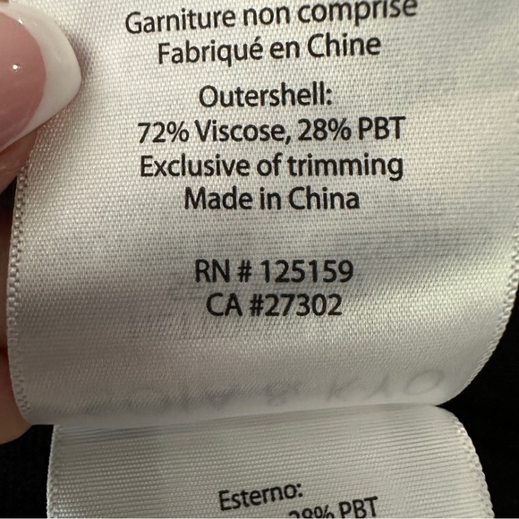 Soia & Kyo Black Long Waterfall Collar Coat Lightweight Drape Jacket Size M - Picture 11 of 16